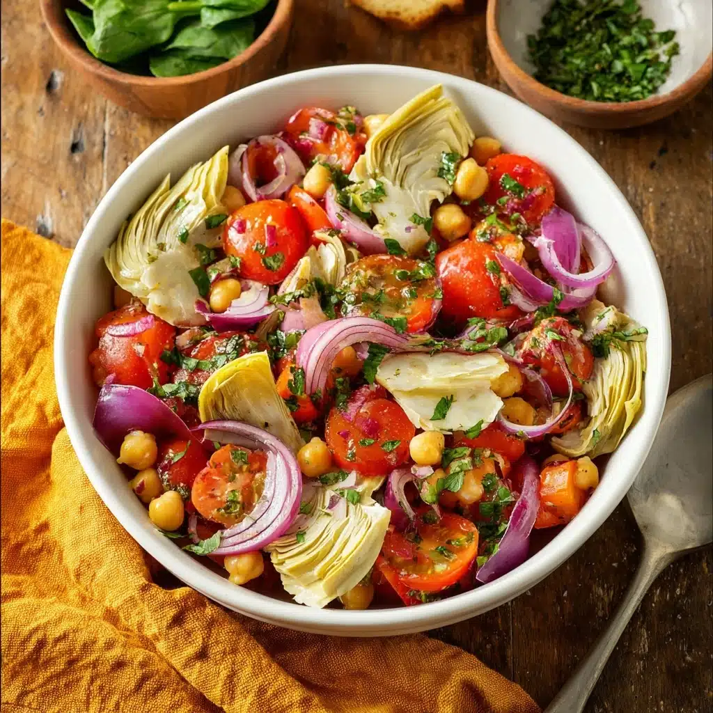 Tuscan Artichoke Tomato Salad Recipe - Recipe Image