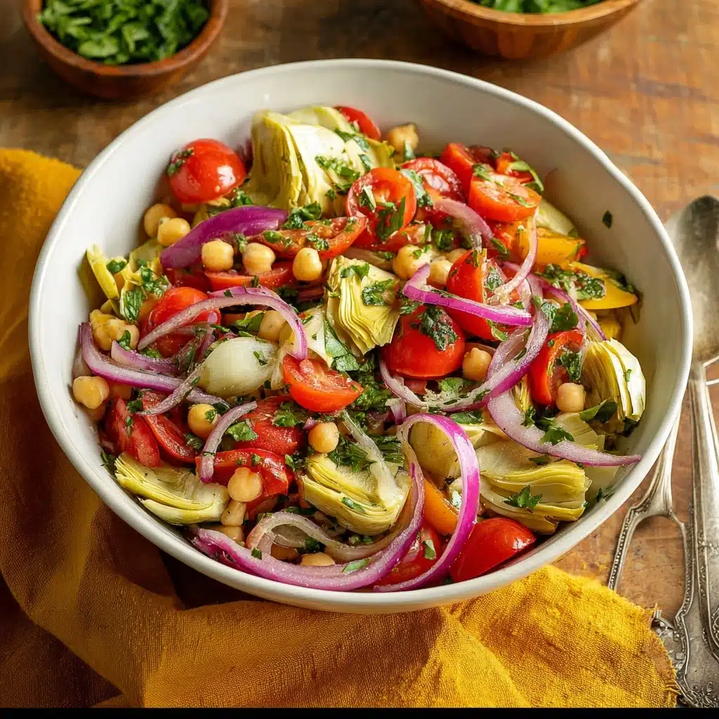 Tuscan Artichoke Tomato Salad Recipe - Recipe Image