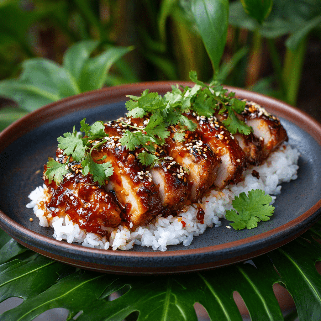 Honey Sriracha Chicken Bowls