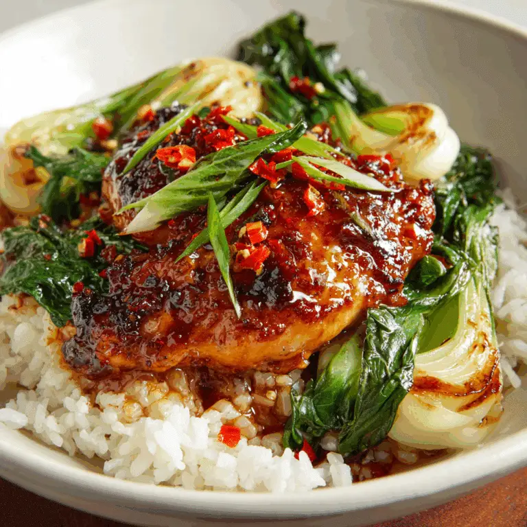 Sticky Chicken Rice Bowls