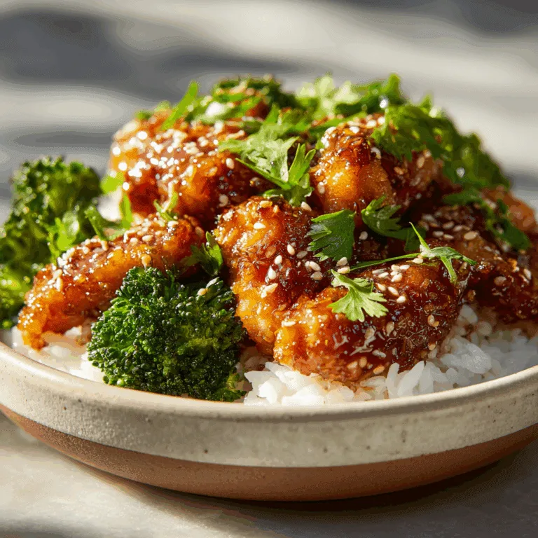 Honey Garlic Chicken Bowl