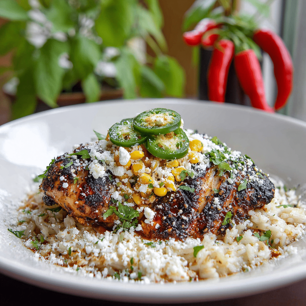Street Corn Chicken Rice Bowl