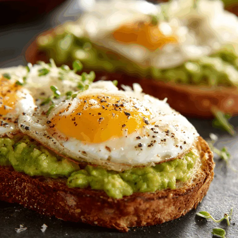 Grated Egg Avocado Toast
