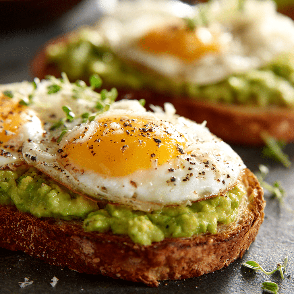 Grated Egg Avocado Toast