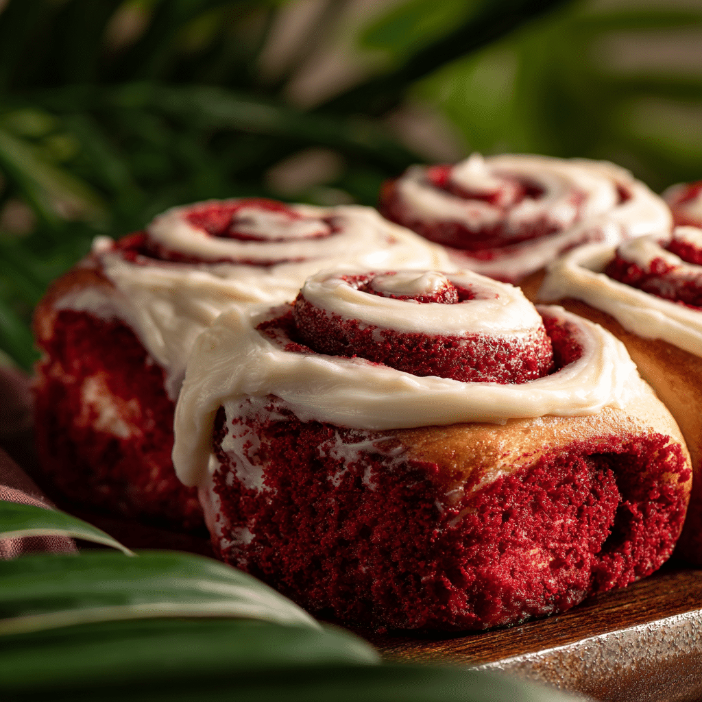 Irresistible Red Velvet Cinnamon Rolls