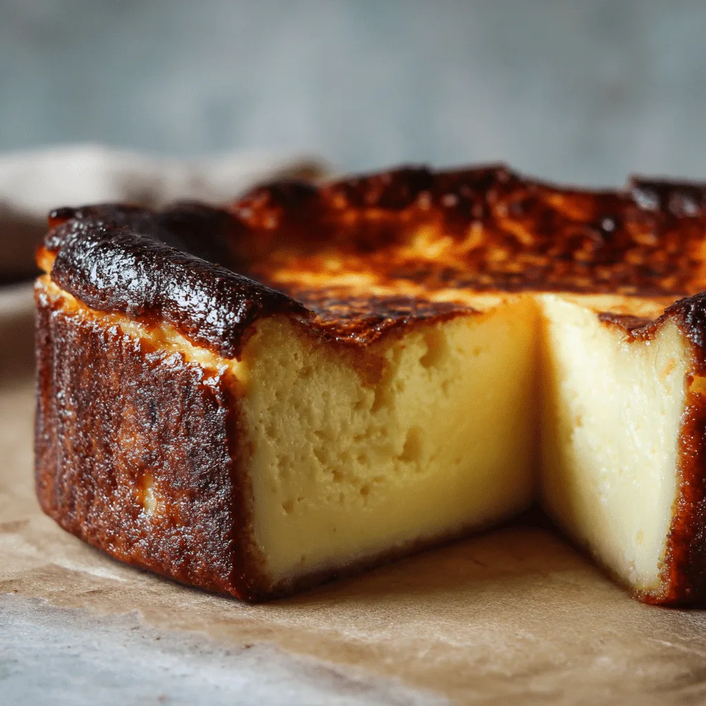Burnt Basque Cheesecake in a Loaf Pan