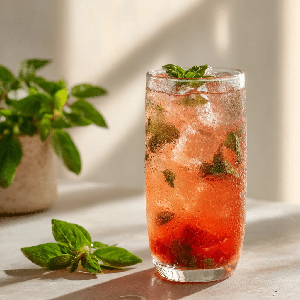 Strawberry Basil Lemonade