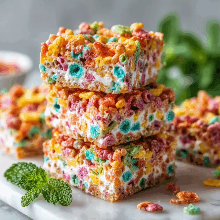 Fruity Pebbles Marshmallow Bars