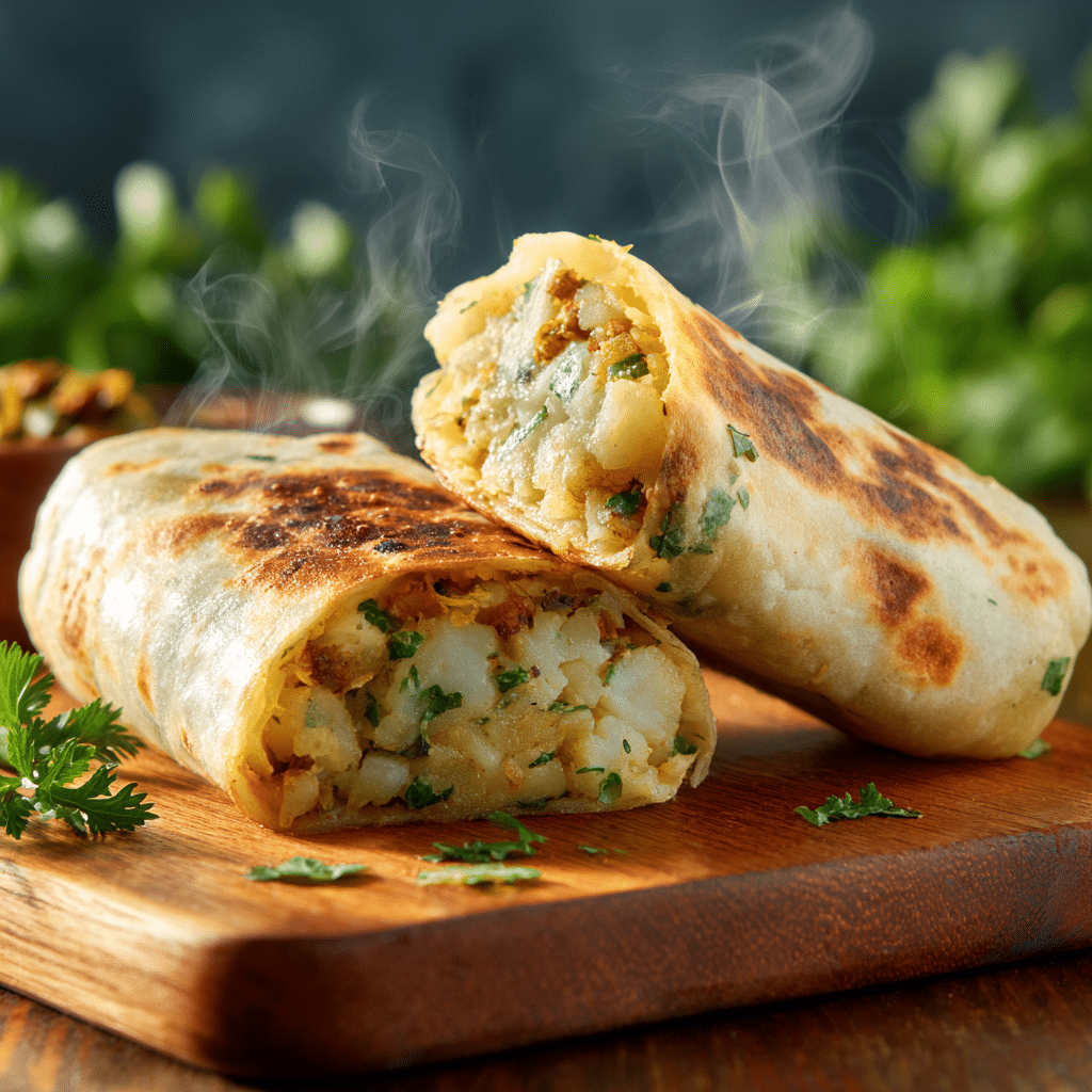 Cheesy Potato Burritos