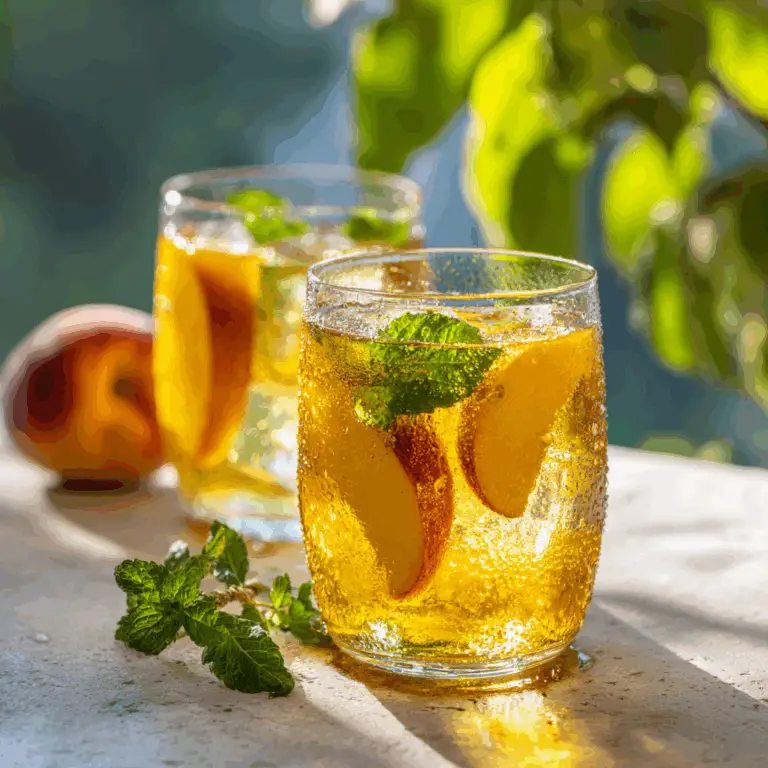 Peach Iced Green Tea