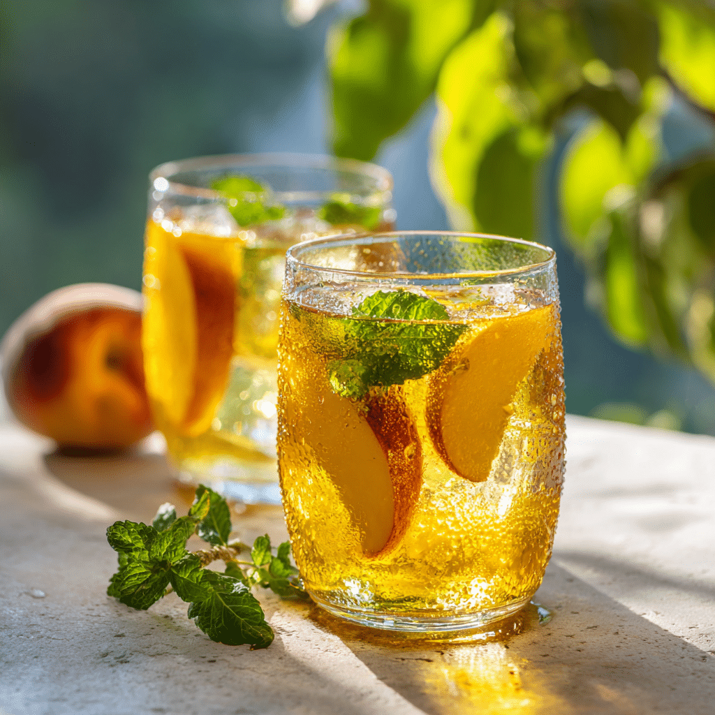 Peach Iced Green Tea