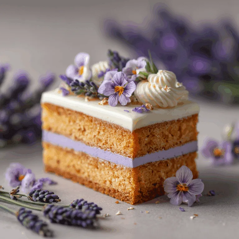 Lavender Honey Vanilla Layer Cake