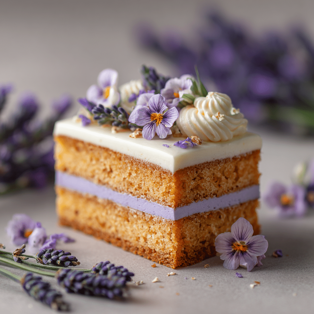 Lavender Honey Vanilla Layer Cake