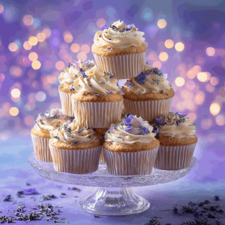 Lavender Cloud Cupcakes Cake