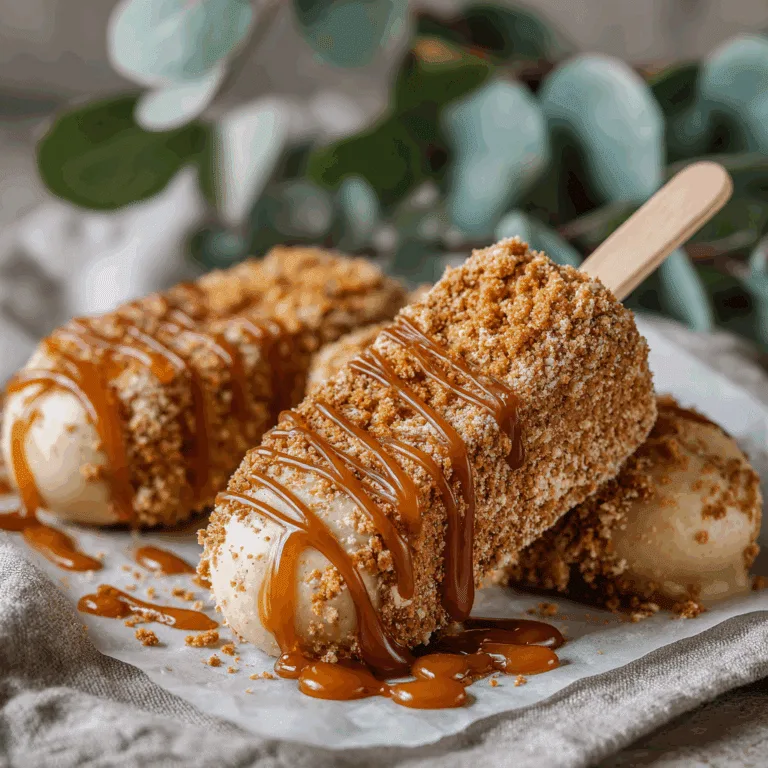 Biscoff Banana Pops
