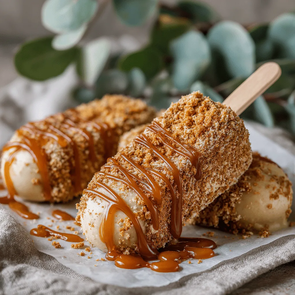 Biscoff Banana Pops