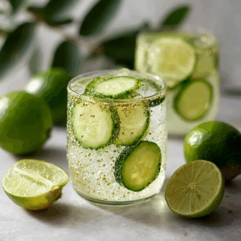 Cucumber Lime Sparkler