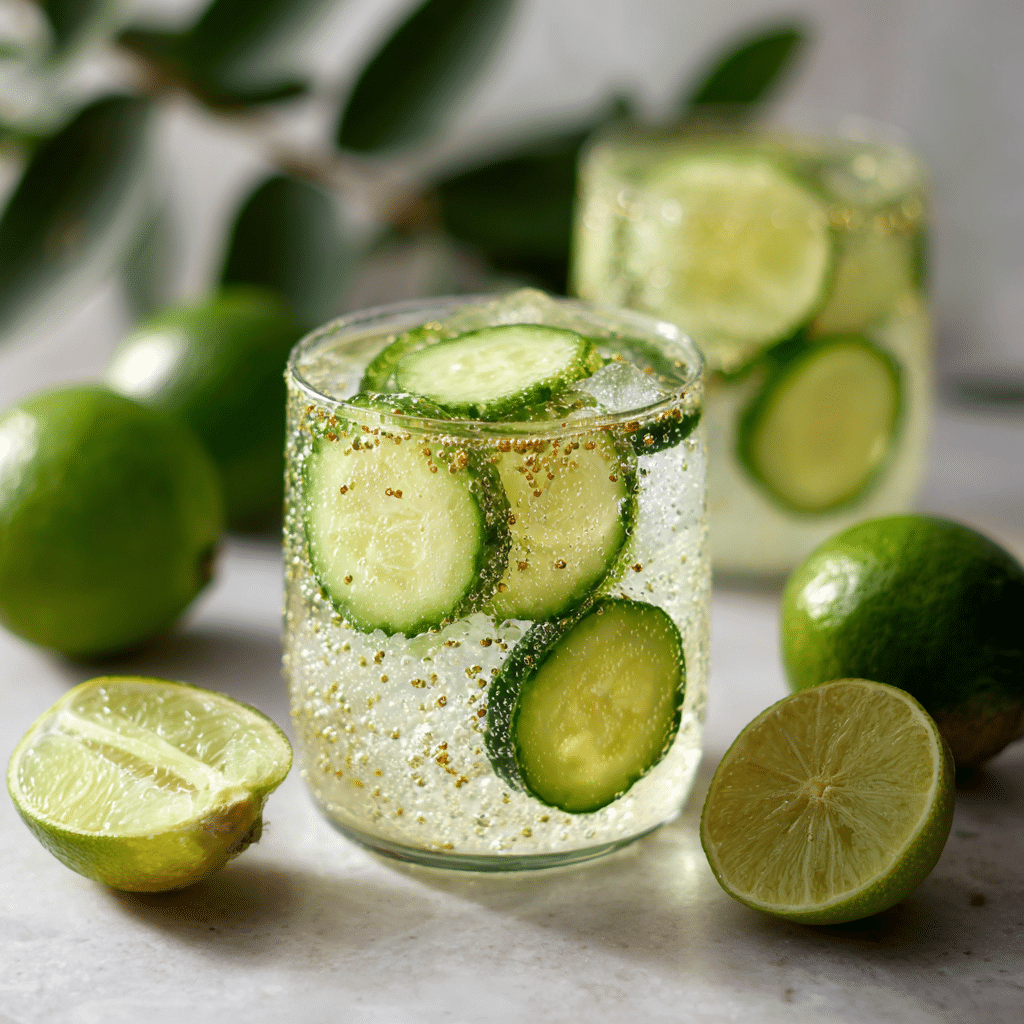 Cucumber Lime Sparkler