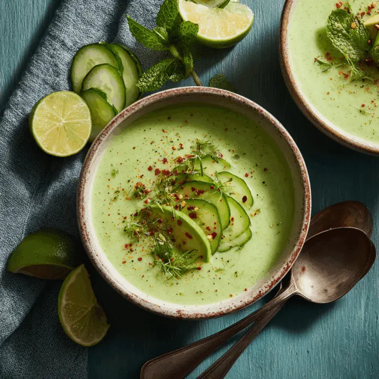 Cucumber Avocado Gazpacho