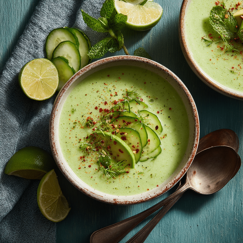 Cucumber Avocado Gazpacho