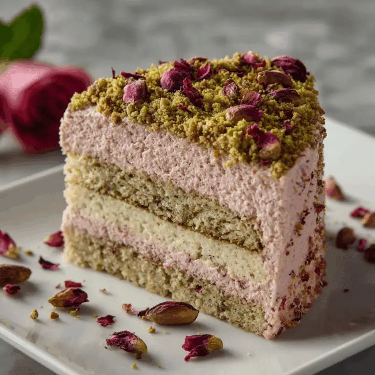 Rose Pistachio Cake