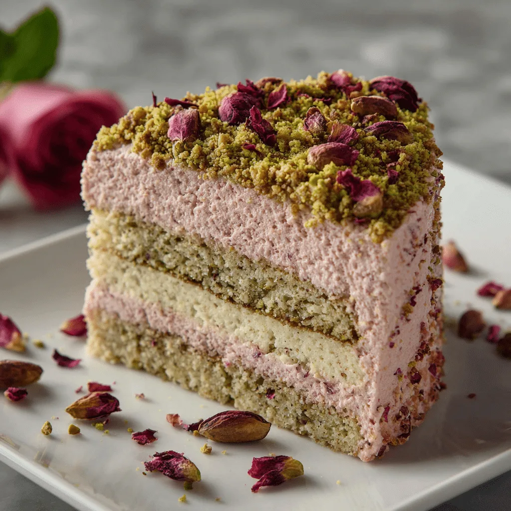 Rose Pistachio Cake