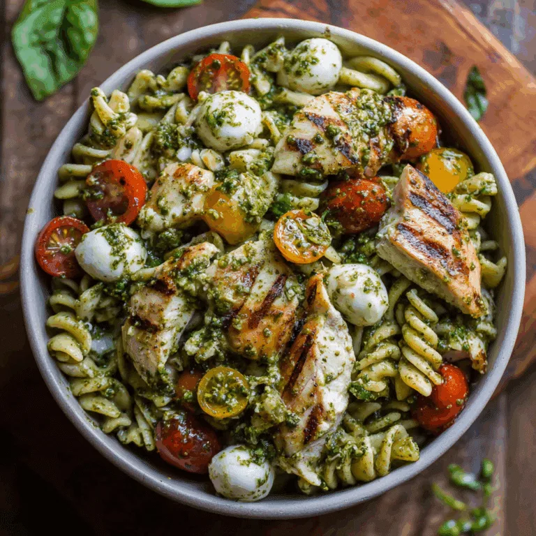 Chicken Pesto Pasta Salad