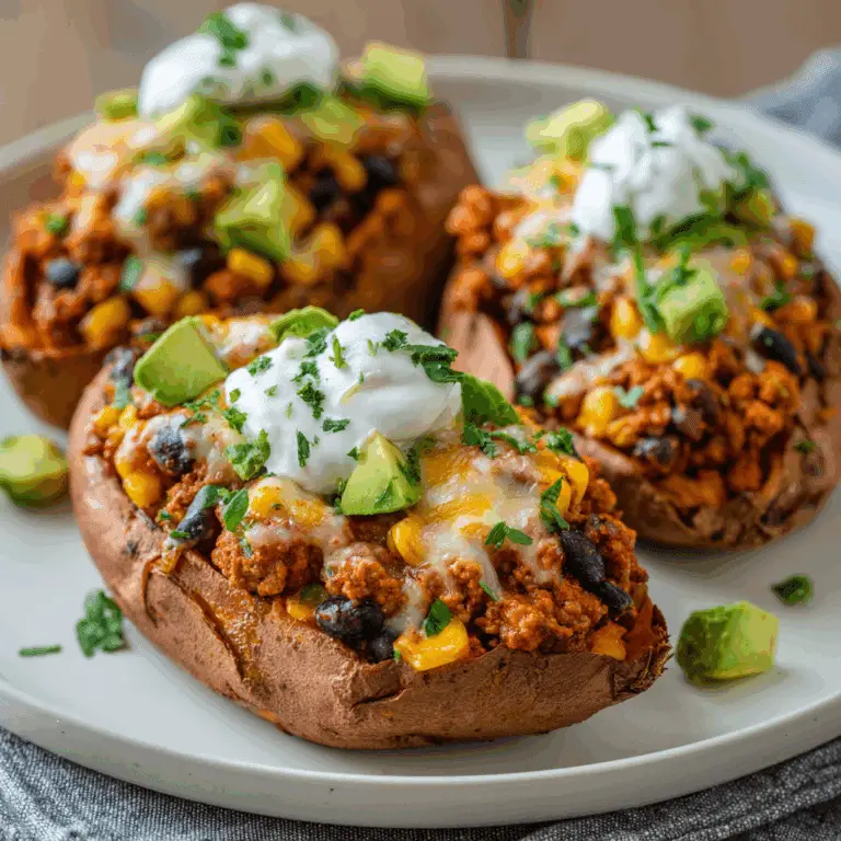 Taco Stuffed Sweet Potatoes