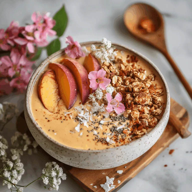 Peach Smoothie Bowl