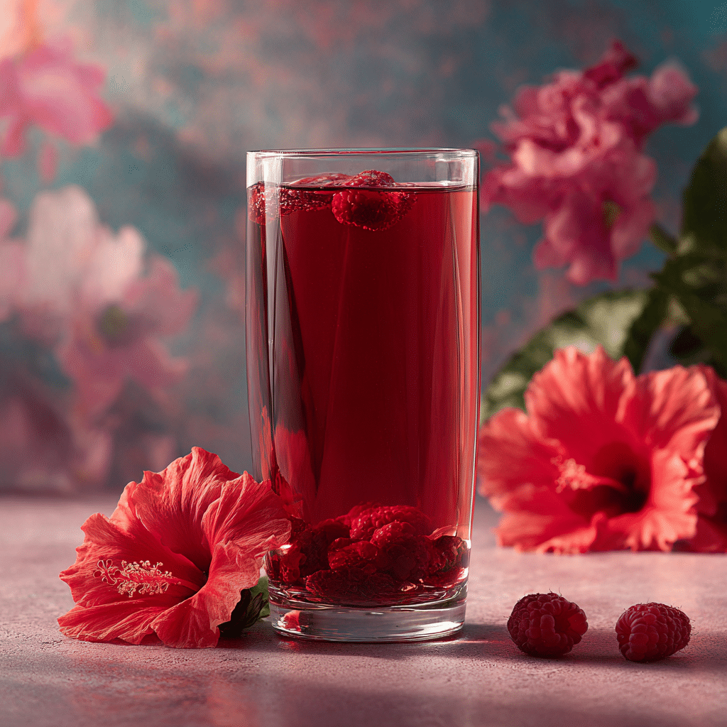Raspberry Hibiscus Iced Tea