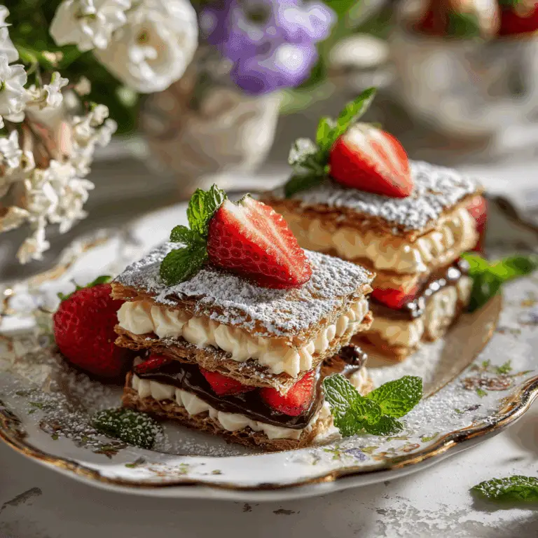 Chocolate Strawberry Mille-Feuille