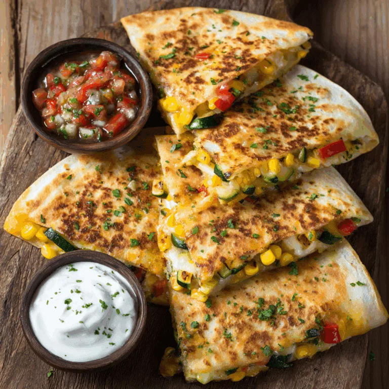 Summer Veggie Quesadillas