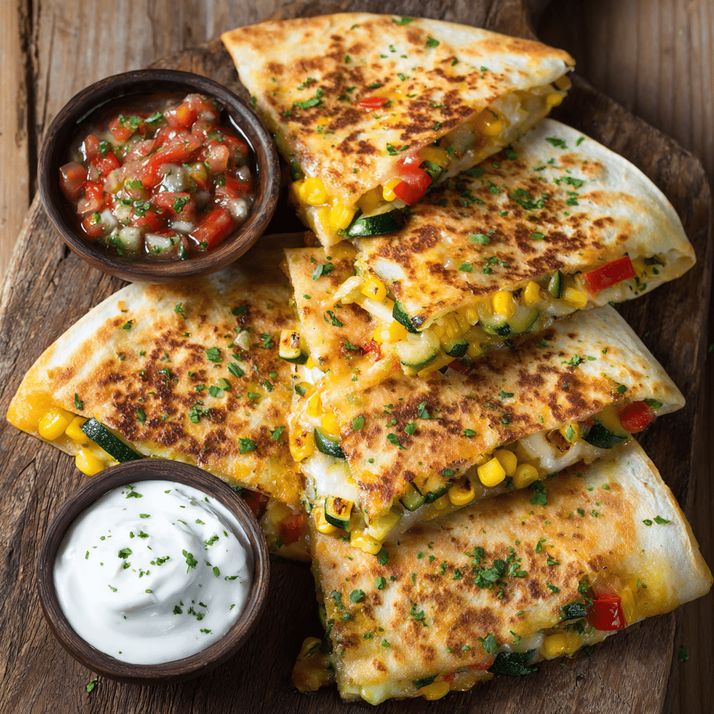 Summer Veggie Quesadillas