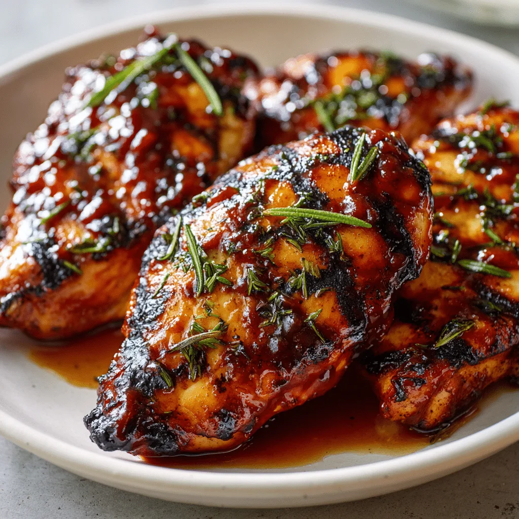Grilled BBQ Chicken Breasts
