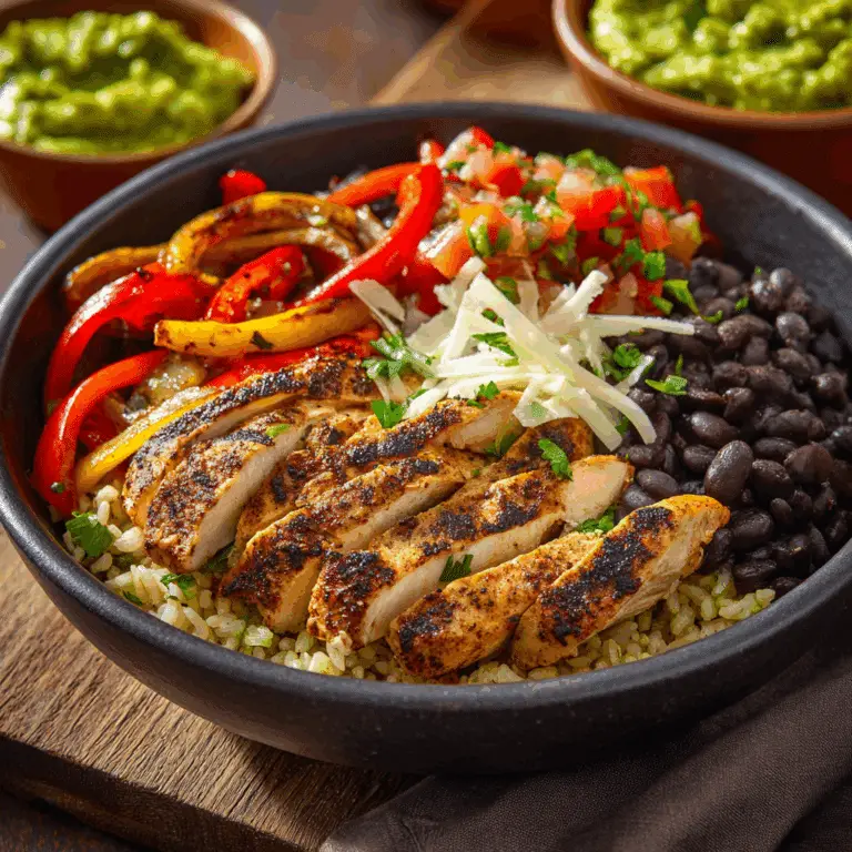 Chicken Fajita Rice Bowls