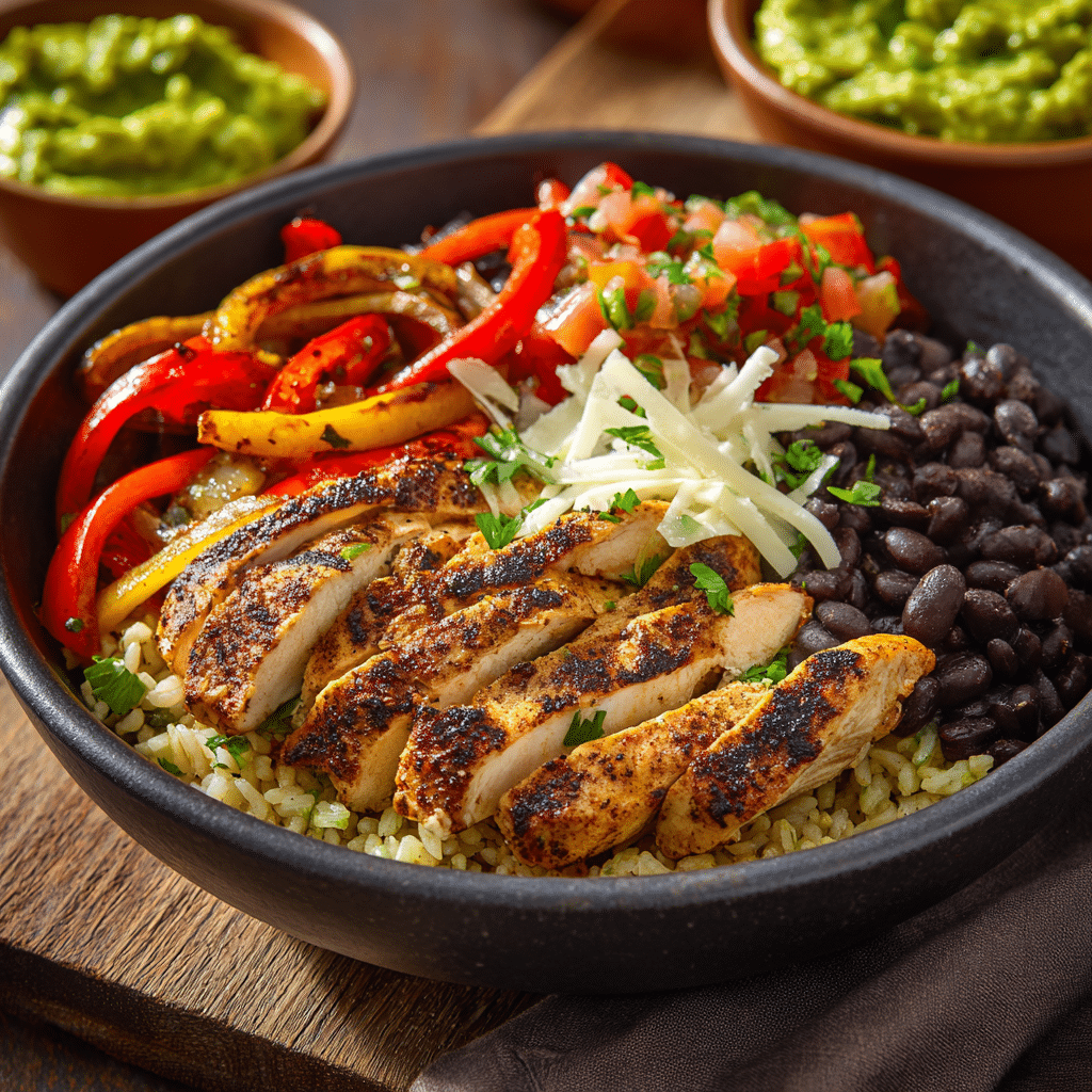 Chicken Fajita Rice Bowls