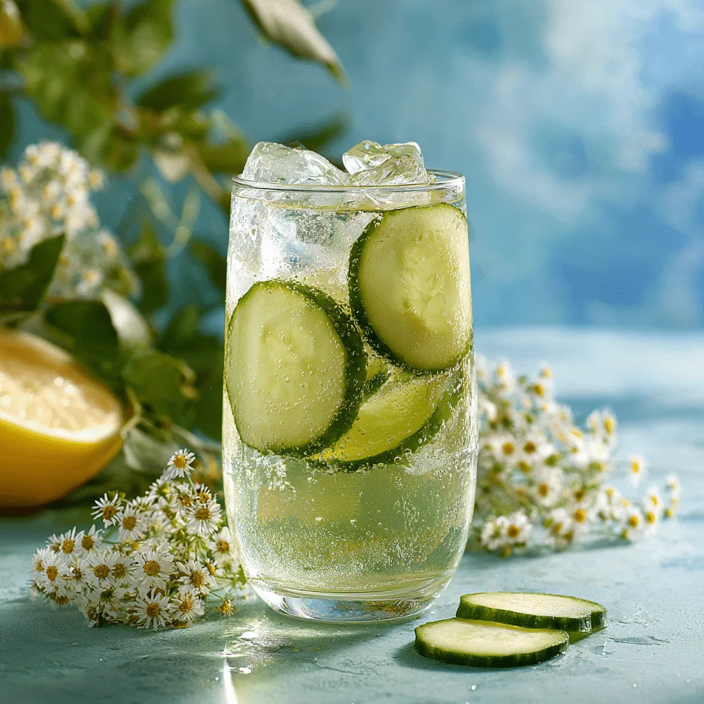 Lemon Cucumber Sparkling Water