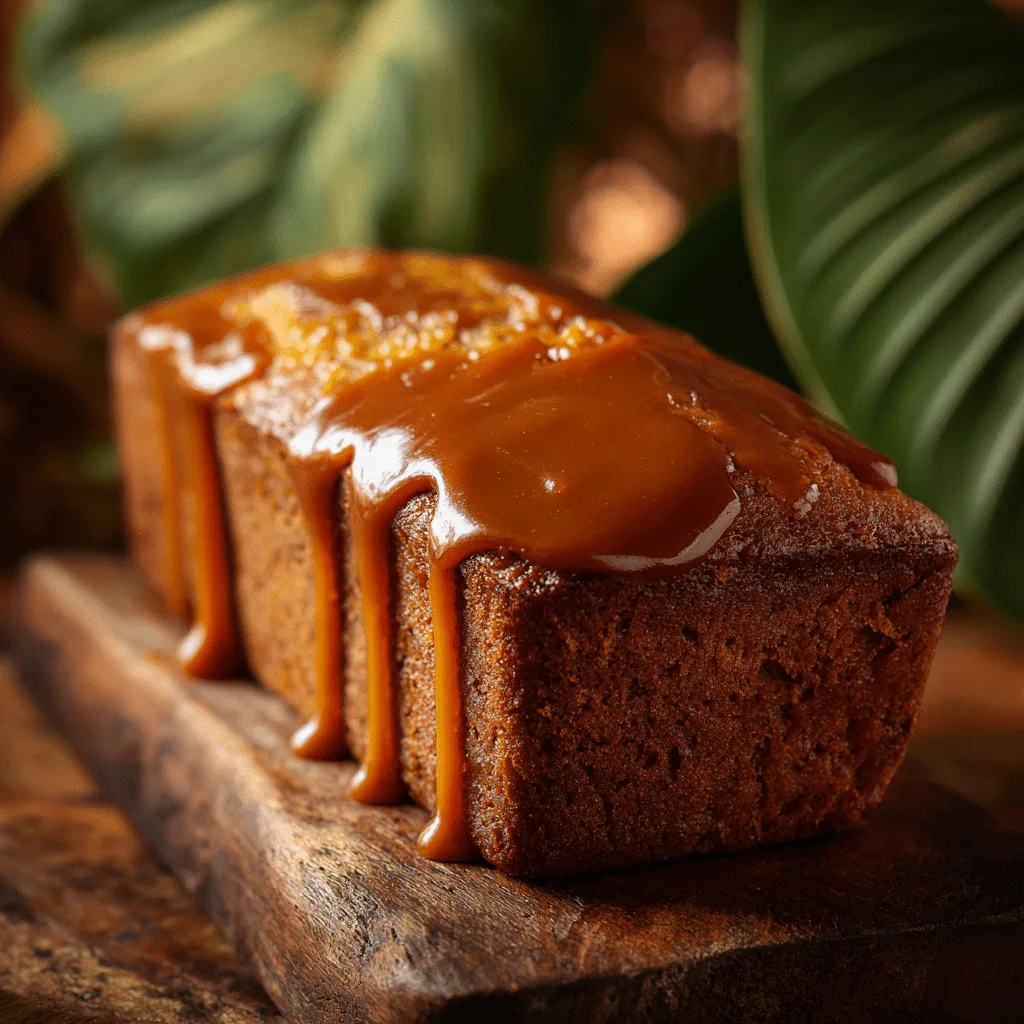 Salted Caramel Banana Cake