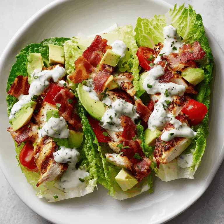 BLT Chicken Lettuce Wraps