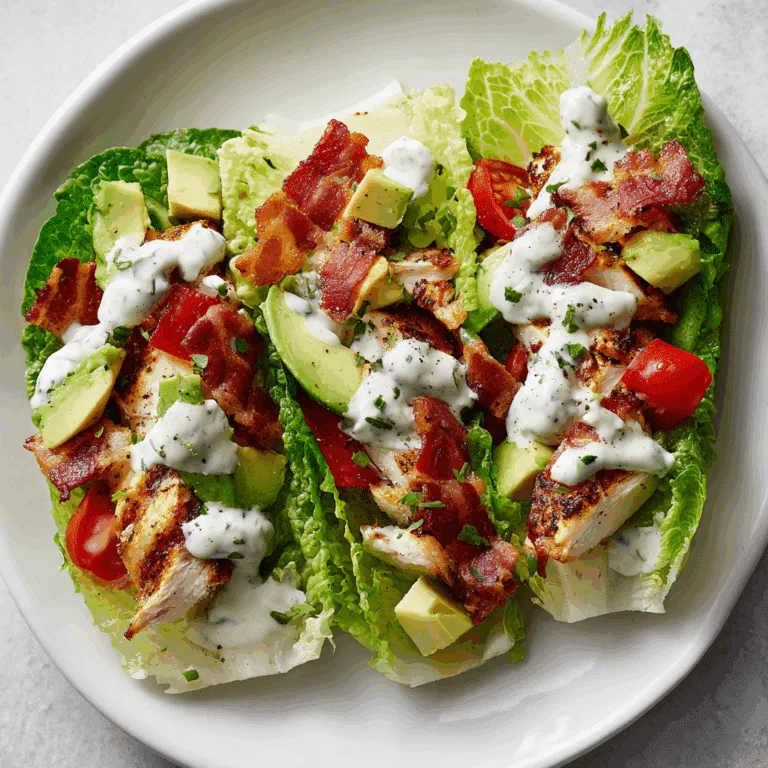 BLT Chicken Lettuce Wraps
