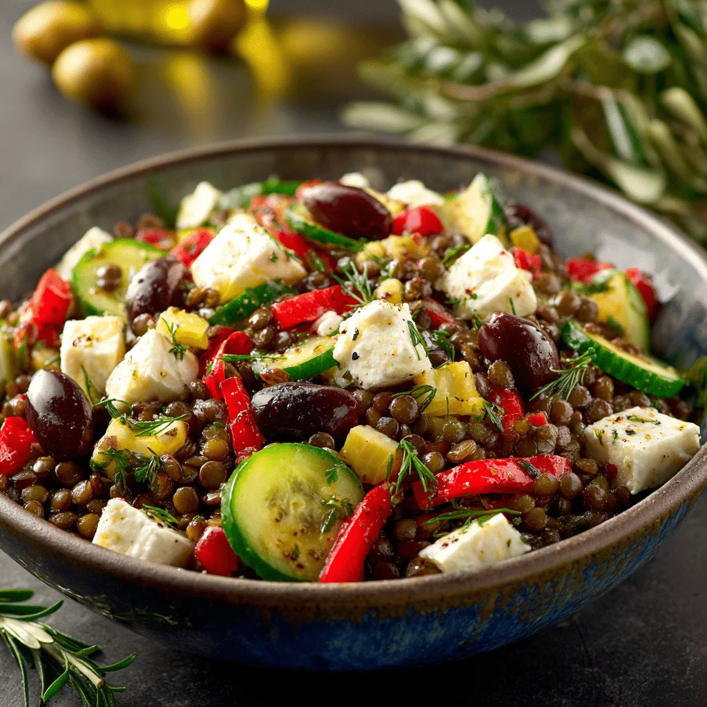 Mediterranean Lentil Salad