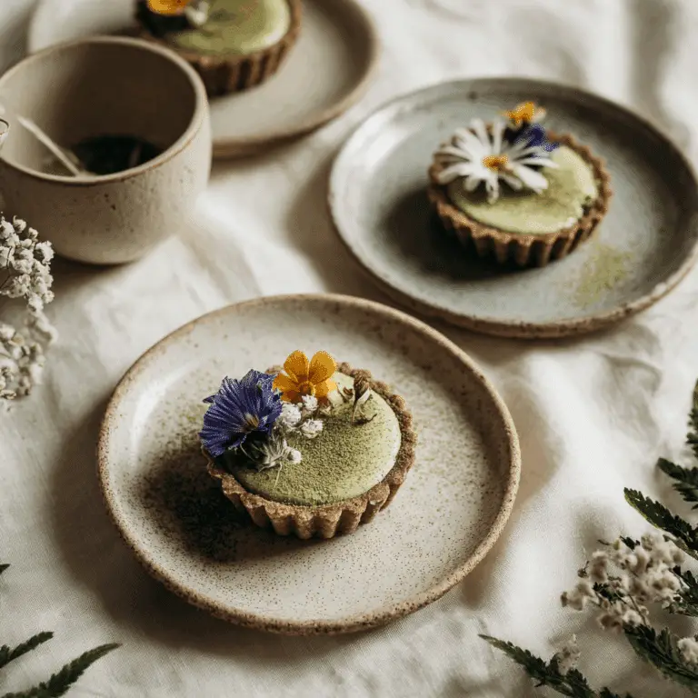 Matcha Custard Tartlets