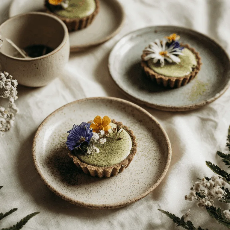 Matcha Custard Tartlets