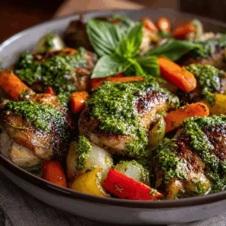 Pesto Chicken & Vegetables