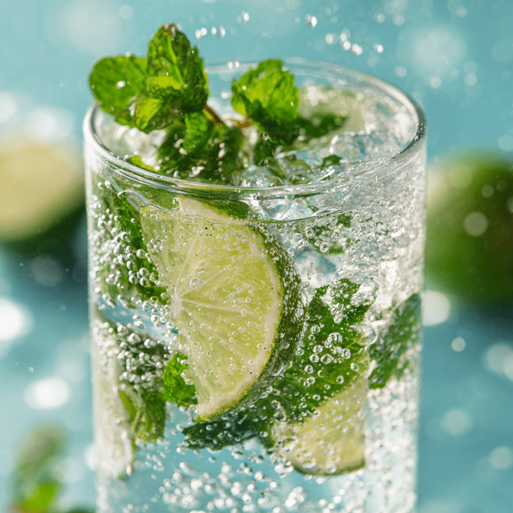 Virgin Mojito with Mint and Lime