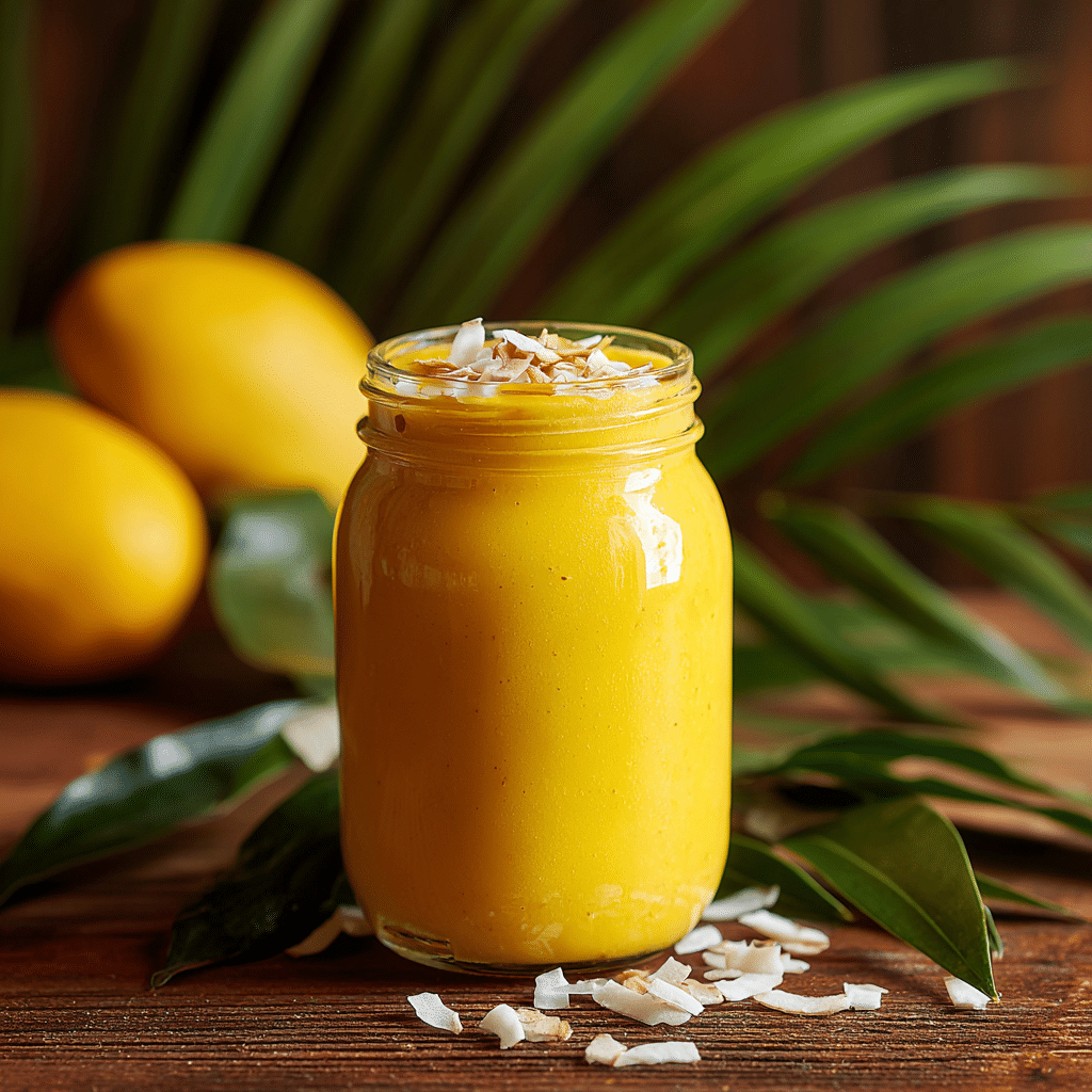 Frozen Mango Coconut Smoothie
