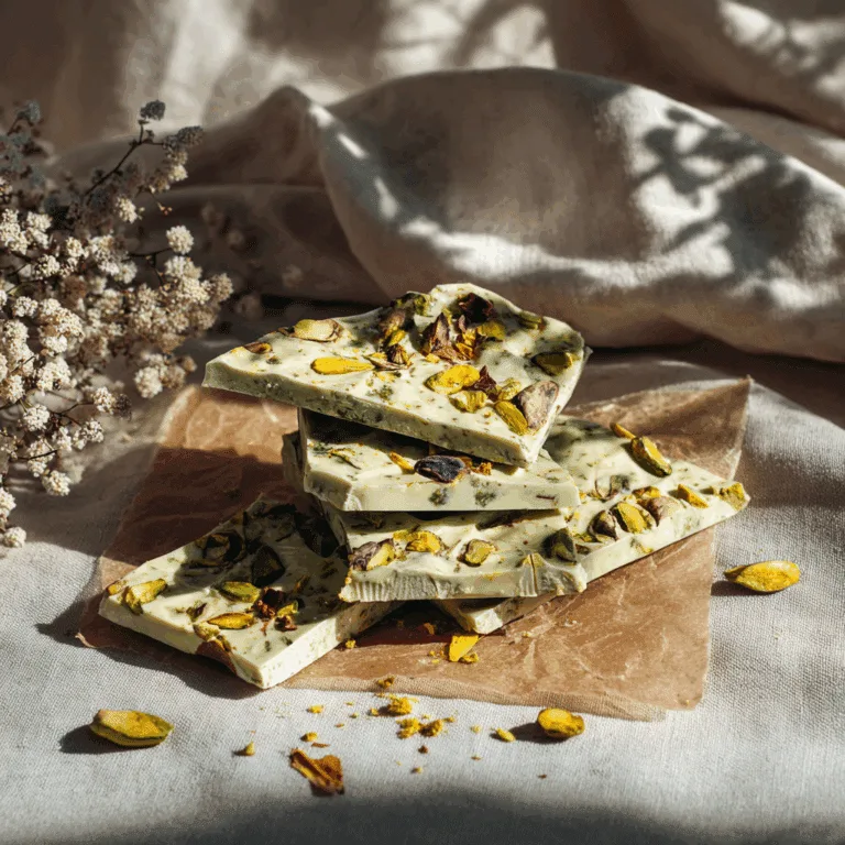 Pistachio and White Chocolate Bark