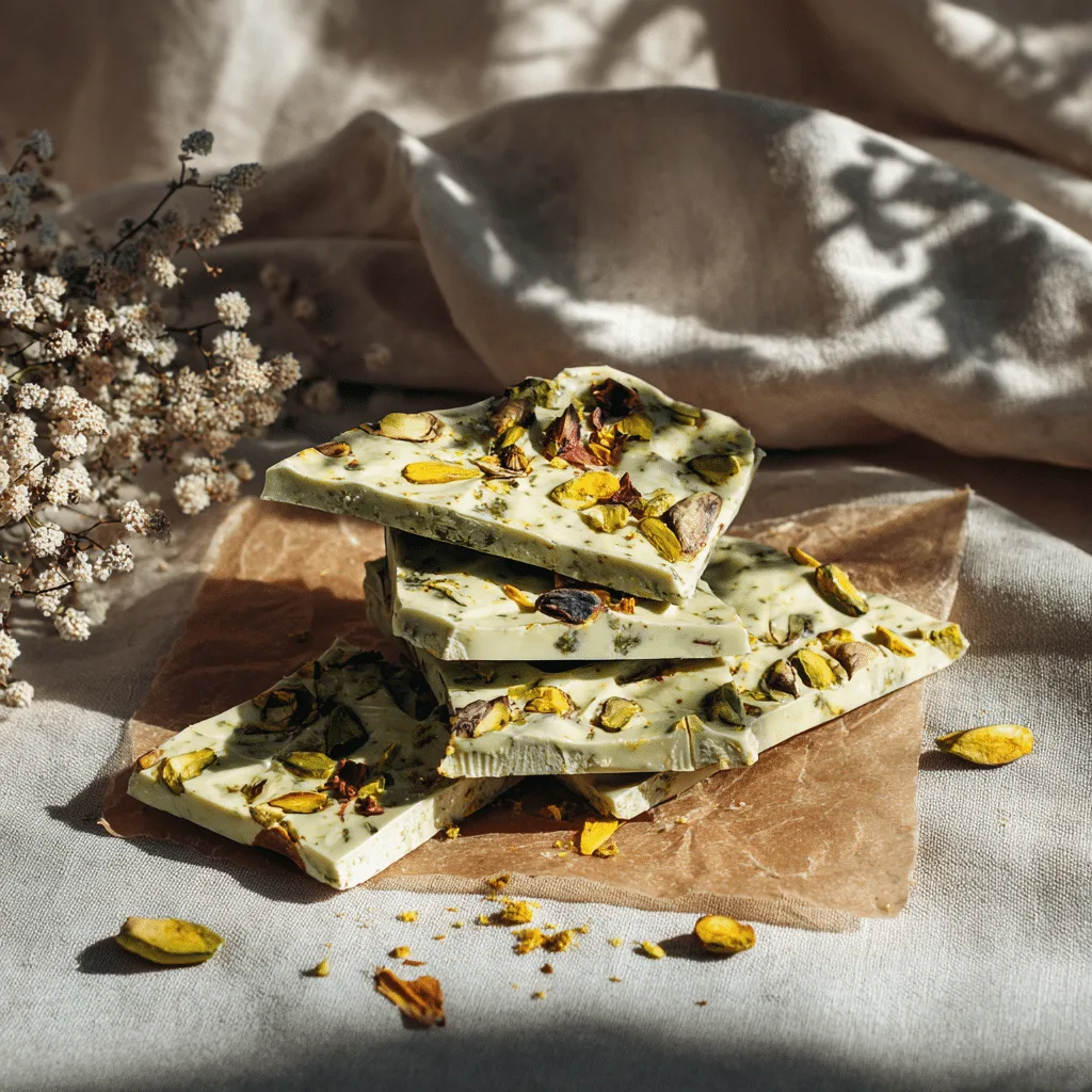 Pistachio and White Chocolate Bark