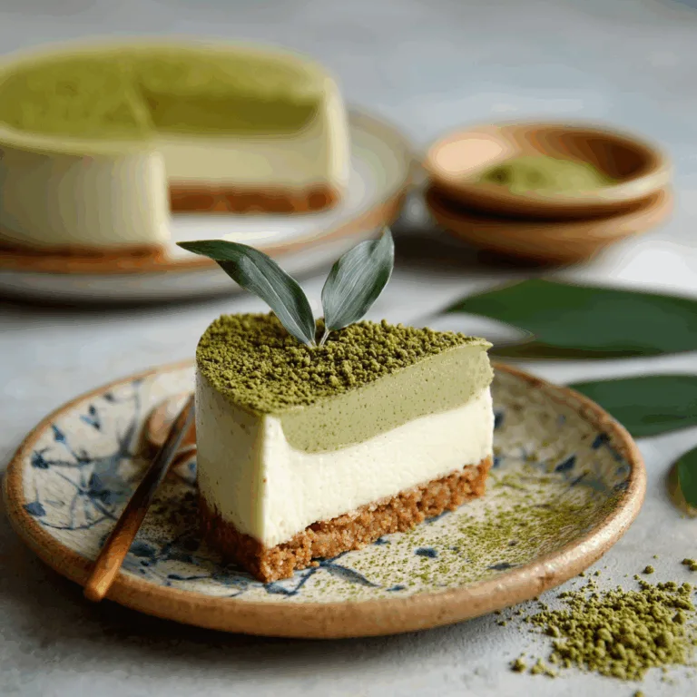 Matcha Cheesecake Cake