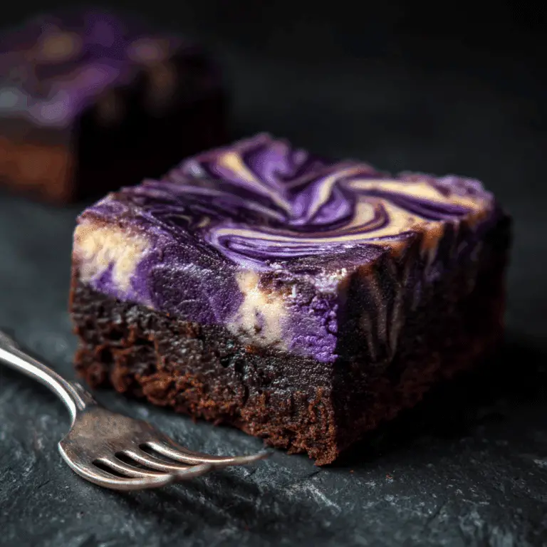 Ube Brownie Cheesecake Cake